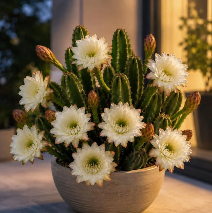 Night Blooming Cactus Live Plant, 2 Pots, 3-6 Inch Tall, 4 Inch Pot, Fragrant White Flowers, Indoor/Outdoor - Image 7