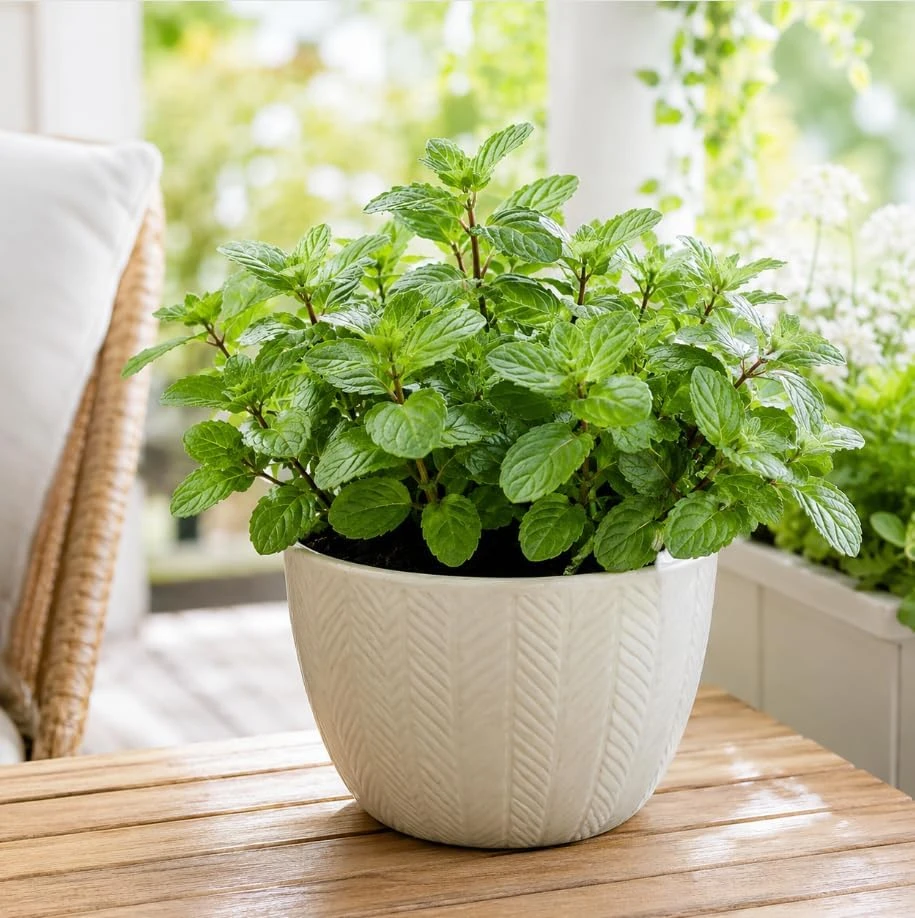 Peppermint Live Plant – Fragrant Herb for Garden – 2-4 Inch Tall – USDA Zones 3-9 - Image 5