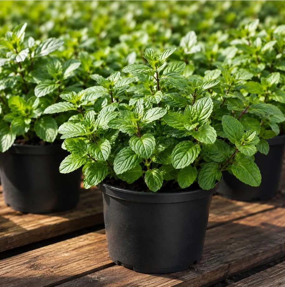 Peppermint Live Plant – Fragrant Herb for Garden – 2-4 Inch Tall – USDA Zones 3-9 - Image 6