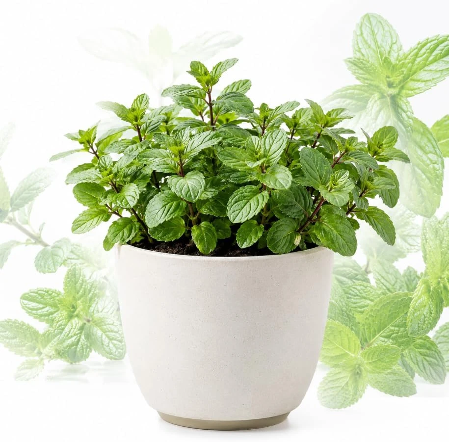 Peppermint Live Plant – Fragrant Herb for Garden – 2-4 Inch Tall – USDA Zones 3-9 - Image 1