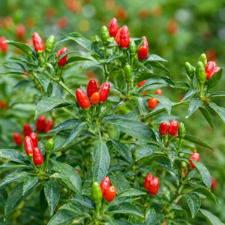 Pequin Chili Pepper Live Plants - 2 Seedlings, 3-5 Inches Tall, Red Hot Pepper for Garden & Containers - Image 3