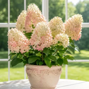 Phantom Hydrangea Live Plant - Pink White, 5-10 Inch Tall, 2.5 Inch Pot - Image 6