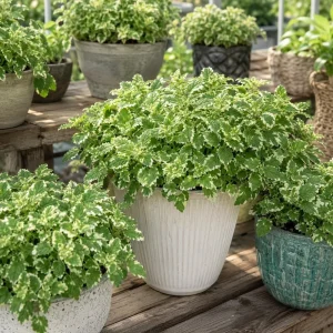 Pineapple Mint Live Plant, Variegated, 2-4 Inch Tall, Herb for Garden - Image 4
