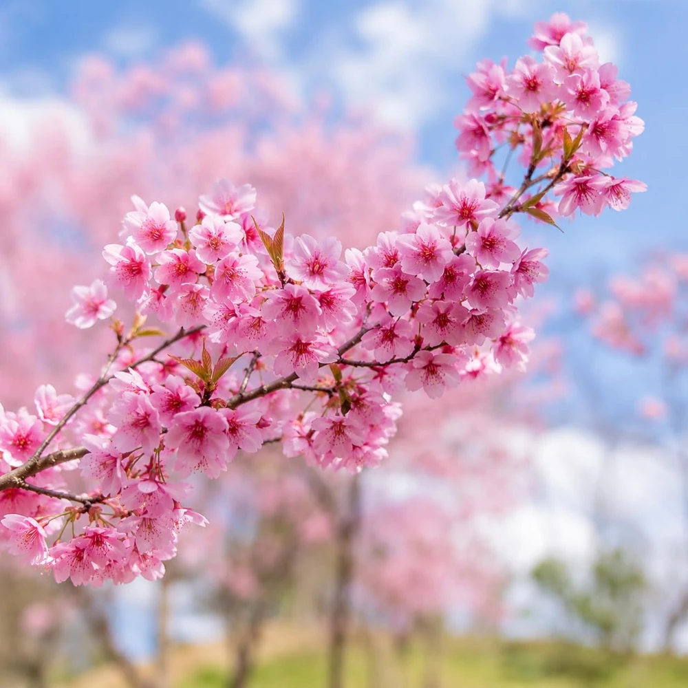 Pink Cherry Blossom Live Plant - 5-10 Inch Tall Flowering Tree for Outdoors, 2.5 Inch Pot - Image 5