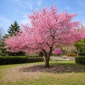 Pink Cherry Blossom Live Plants – Set of 2 Flowering Trees, 5-10 Inch Tall, 2.5 Inch Pot, Outdoor - Image 6