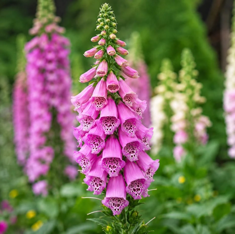 Pink Foxglove Live Plant - Hardy Perennial, Pink Summer Flowers, 2-4 Inch Tall, 3 Inch Pot - Image 7