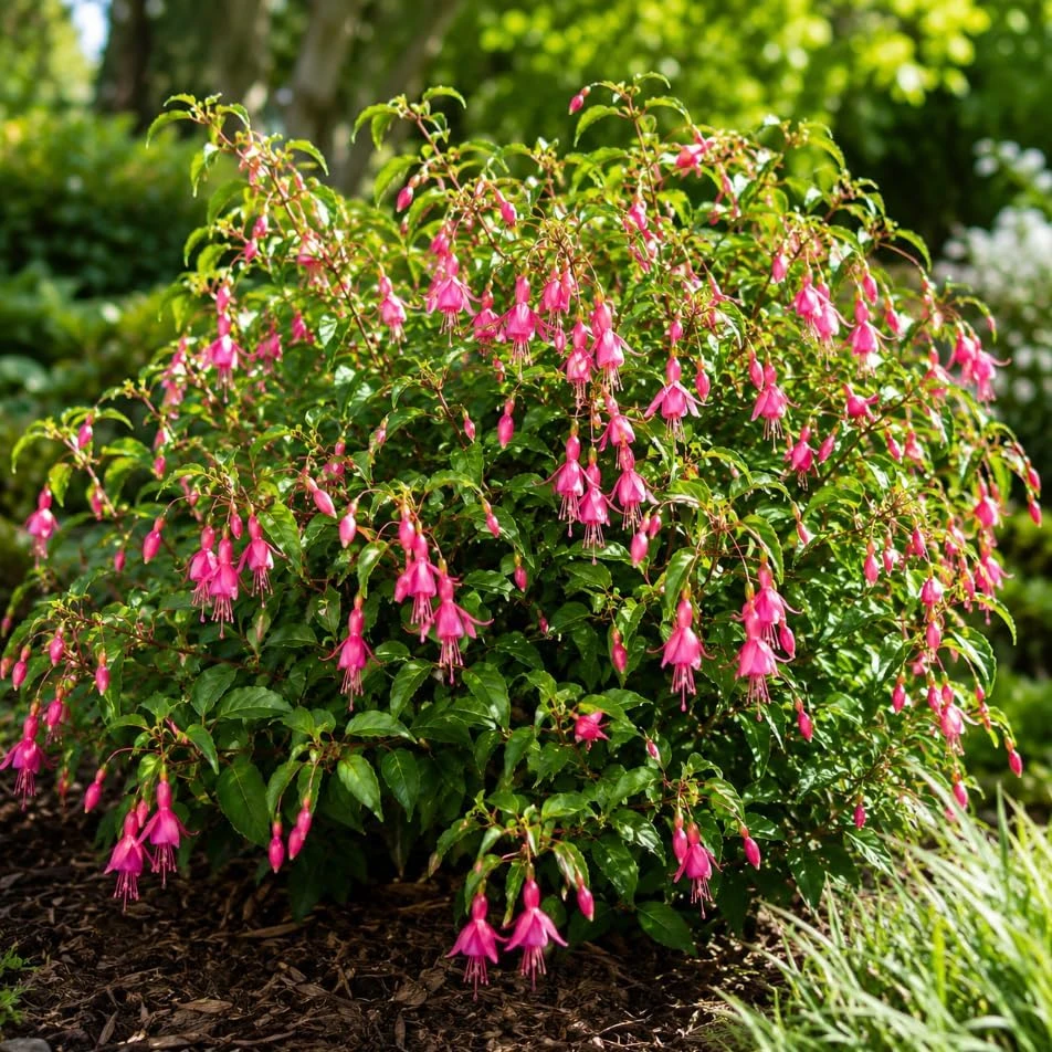 Pink Fuchsia Live Plant – 4-6 Inch Tall, 5 Inch Pot – Pink Flowering Plant - Image 5