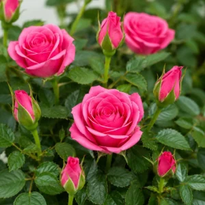 Pink Miniature Rose Live Plant – 4 Inch Pot, 4-6 Inches Tall, Mini Rose Bush Outdoor - Image 2