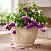 Pink Purple Fuchsia Live Plant - 4-6 inch Tall, 5 Inch Pot - Outdoor Flower - Image 1