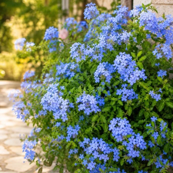 Plumbago Live Plants - Pack of 2, 3-5 Inch Tall Blue Flower Shrub for Outdoor Garden in Grow Pot - Image 5