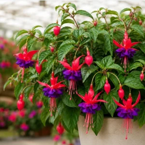 Purple Fuchsia Live Plant - 4-6 Inch Tall, 6 Inch Pot - Outdoor Garden - Image 6