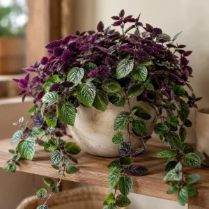 Purple Swedish Ivy Live Plant, 2-Pack, 3-6 Inch Tall, Trailing Houseplant for Indoor Hanging Baskets - Image 4