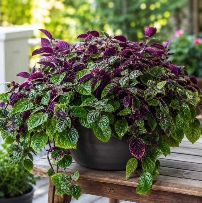 Purple Swedish Ivy Live Plant - 2 Plants, 3-6 Inch Tall, 4 Inch Pot, Easy Care Trailing Houseplant - Image 3