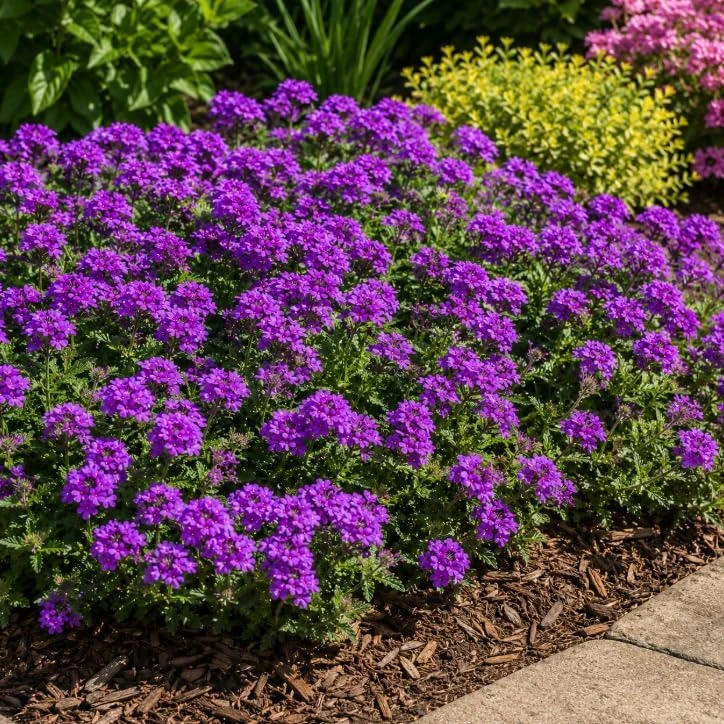 Purple Verbena Live Plants - 2 Pots, 4-6 Inch Tall, Outdoor & Indoor Garden Flower - Image 3