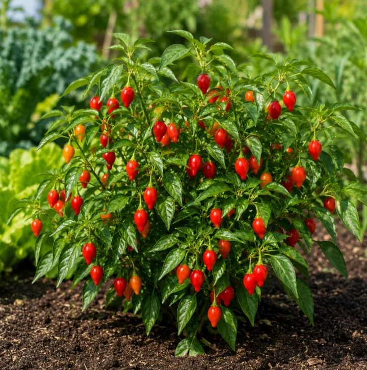 Red Biquinho Pepper Live Plants - 2 Pack, 3-6 Inch Tall Chili Seedlings for Garden - Image 3