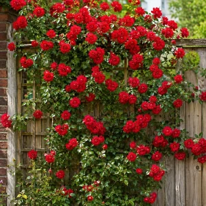 Red Climbing Roses Plant – Fragrant Live Bush – Perennial Flowers – 2-4 Inch Tall Outdoor - Image 5