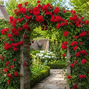 Red Climbing Roses Plant – Fragrant Live Bush – Perennial Flowers – 2-4 Inch Tall Outdoor - Image 6