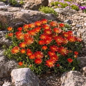 Red Ice Plant Live - Succulent Ground Cover, Bright Red Flowers, 3-6 Inch Tall, 4 Inch Pot - Image 6