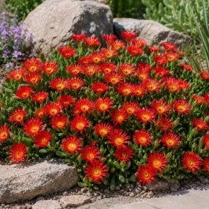 Red Ice Plant Live - Succulent Ground Cover, Bright Red Flowers, 3-6 Inch Tall, 4 Inch Pot - Image 7