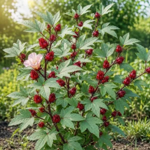 Red Roselle Live Plant - 2 Pack, 4 Inch Pot, 6-10 Inches Tall - Jamaican Hibiscus Outdoor - Image 7