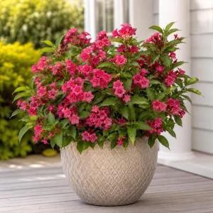 Red Weigela Live Plants - Set of 2, Blooming Shrub, 6-12 Inch Tall, Quart Pot, Outdoor - Image 3