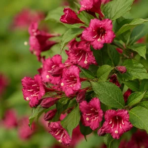 Red Weigela Live Plants - Set of 2, Blooming Shrub, 6-12 Inch Tall, Quart Pot, Outdoor - Image 4