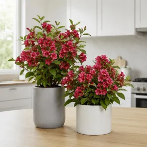 Red Weigela Live Plants - Set of 2, Blooming Shrub, 6-12 Inch Tall, Quart Pot, Outdoor - Image 6