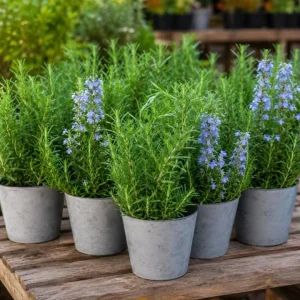 Rosemary Live Plant - 2 Plants per Pot, 4-6 Inch Tall, Fragrant Herb for Indoor/Outdoor - Image 4