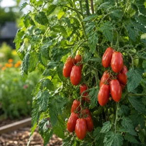 San Marzano Tomato Starter Plant - Live Vegetable Seedling, 4-6 Inches Tall, 4 Inch Pot, Outdoor - Image 2
