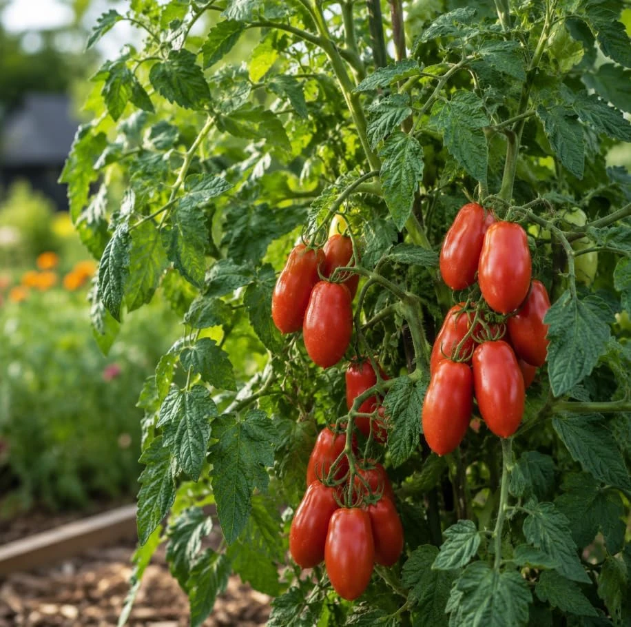San Marzano Tomato Starter Plant - Live Vegetable Seedling, 4-6 Inches Tall, 4 Inch Pot, Outdoor - Image 2