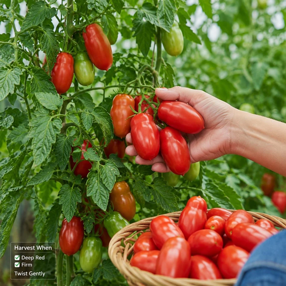San Marzano Tomato Starter Plant - Live Vegetable Seedling, 4-6 Inches Tall, 4 Inch Pot, Outdoor - Image 8