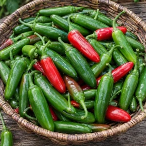 Serrano Pepper Plants Live - 2 Pots, 4-6 Inch Tall Green Red Chili Seedlings - Image 2