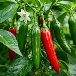 Serrano Pepper Plants Live - 2 Pots, 4-6 Inch Tall Green Red Chili Seedlings - Image 5