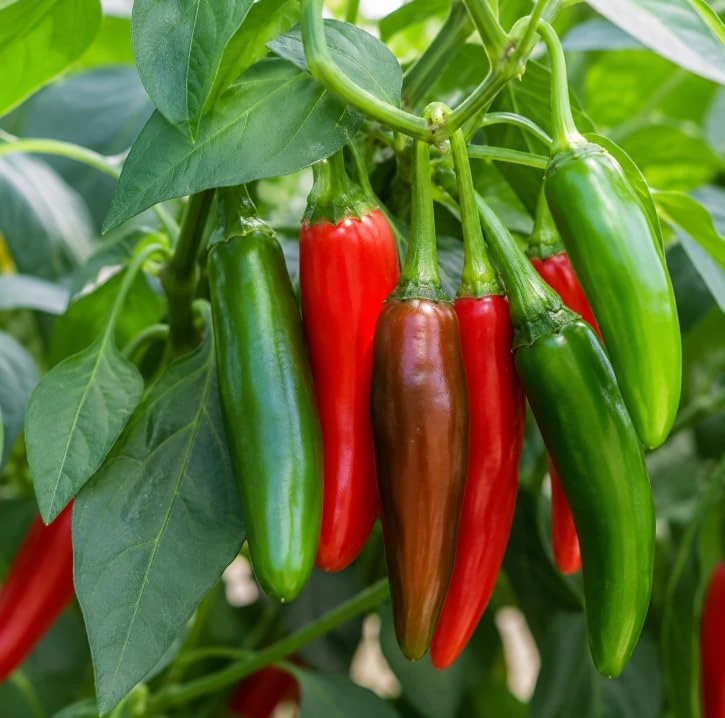 Serrano Pepper Plants Live, 4-6 Inch Tall, Green Red Chili Seedlings, 2-Pack - Image 2