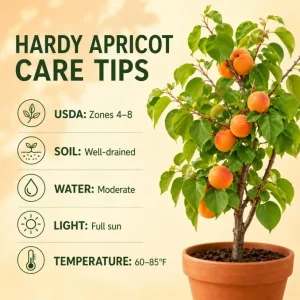 Set of 2 Apricot Trees for Planting - 1-2 Ft Tall Bare Root Plants - Gold Red Apricot Fruit Trees - Outdoor - Image 5