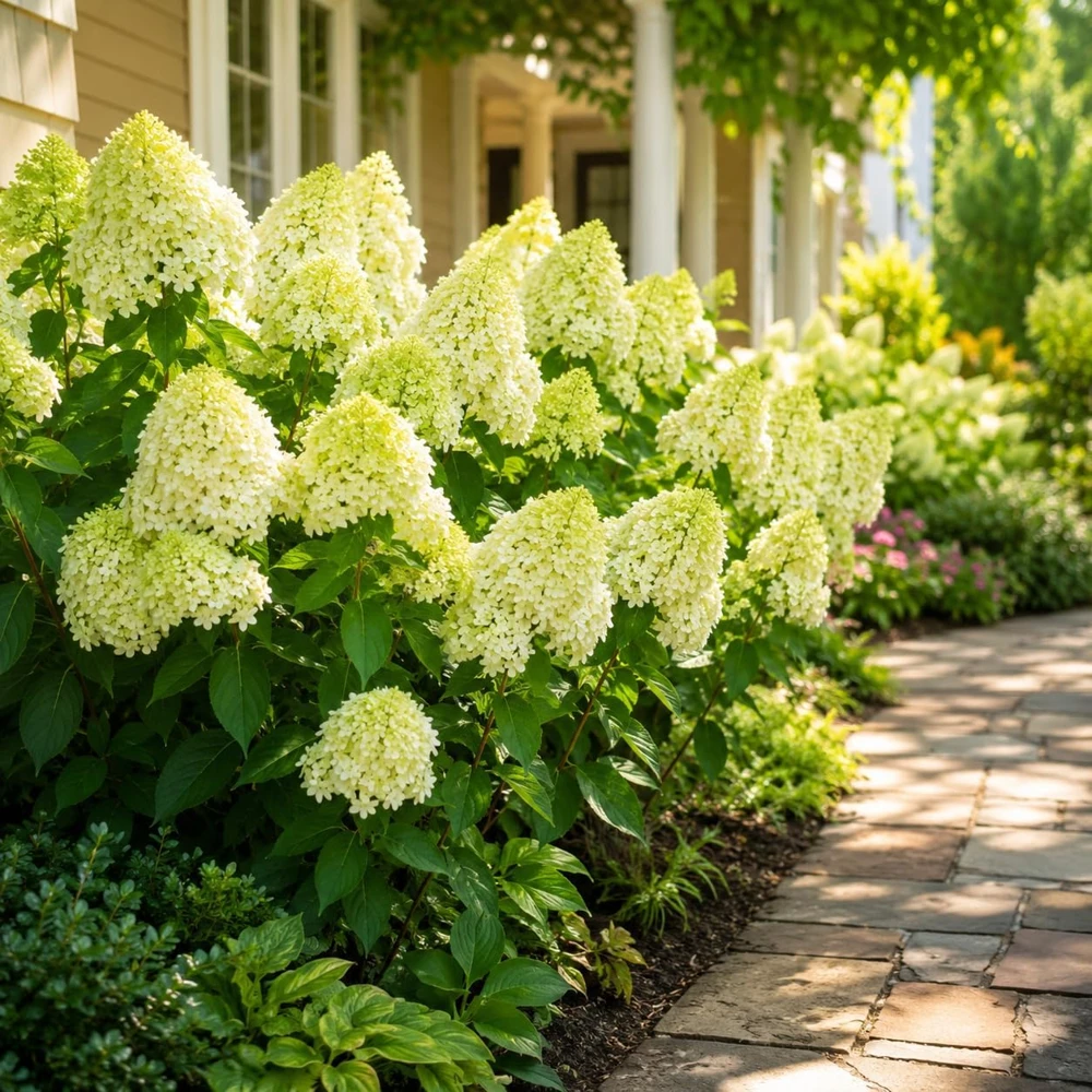 Set of 2 Limelight Hydrangea Tree Live Plants, Lime-Green Blooms, 5-10 Inch Tall, 2.5 Inch Pot, Outdoor - Image 7