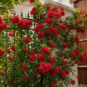 Set of 2 Red Climbing Roses Live Plants, Fragrant Perennial, 2-4 Inch Tall - Image 7