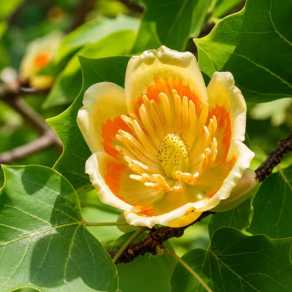 Set of 2 Tulip Poplar Trees Live Plant, 6-12 Inch Tall Seedlings, Quart Pot - Image 3
