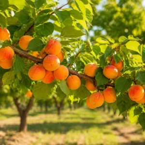 Set of 4 Apricot Trees - 1-2 Ft Bare Root Live Plants for Yard & Garden - Image 1