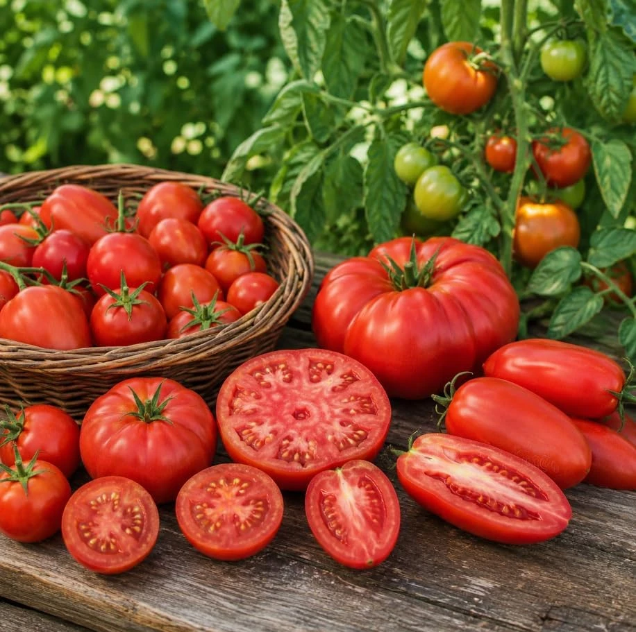 Set of 4 Mix Tomato Live Plants – 3-5 Inch Starter Vegetable Plants in 4 Inch Pots - Image 3