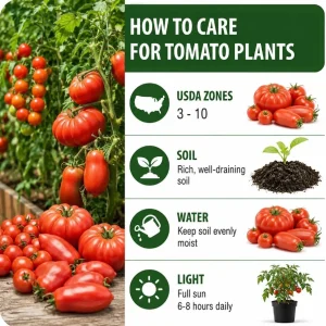 Set of 4 Mixed Tomato Live Plants - 3-5 Inch Seedlings in 4 Inch Pots for Garden - Image 4