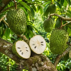 Soursop Live Plant - Guanabana Tropical Fruit Tree - 4-6 Inches Tall in 4 Inch Pot - Image 1