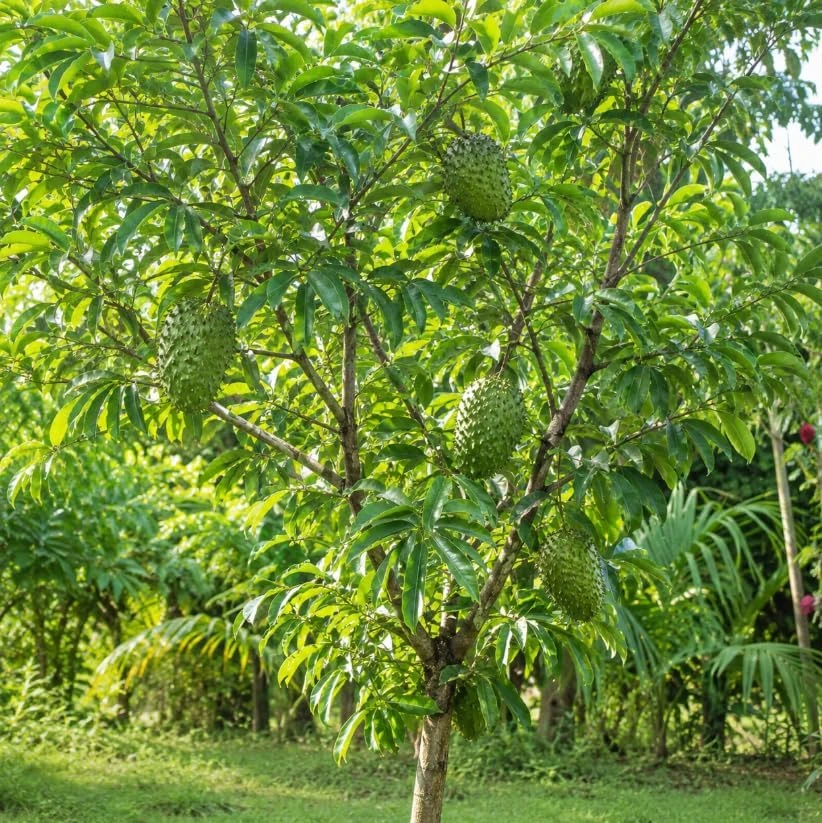 Soursop Live Plant - Guanabana Tropical Fruit Tree - 4-6 Inches Tall in 4 Inch Pot - Image 7