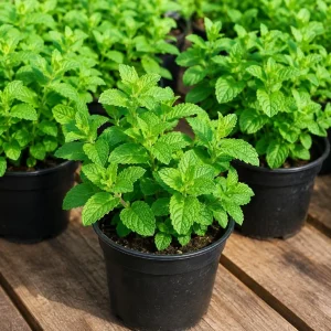 Strawberry Mint Live Plant - 2-4 Inch Tall Fragrant Herb for Garden - Image 4