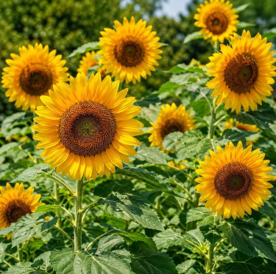 Sunflower Live Plant - Yellow Blooms, 2-5 Inch Tall Young Seedling in Pot - Image 4