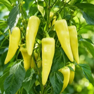 Sweet Banana Pepper Live Plant - 2 Seedlings, 4 Inch Pot, 3-5 Inches Tall, Outdoor Garden & Containers - Image 2