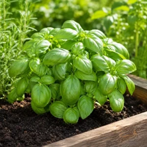 Sweet Basil Live Plant - 2 Plants Per Pot, 4-6 Inch Tall, Large Leaf Herb for Indoor & Outdoor - Image 4