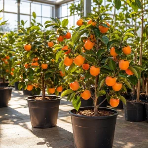 Sweet Persimmon Live Plant – 6-12 Inch Fruit Tree in Quart Pot – Outdoor Planting - Image 6