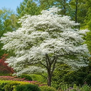 White Dogwood Tree Live Plant - Flowering Ornamental - 6-12 Inch Tall - Quart Pot - Image 4