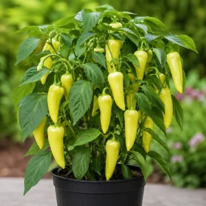 Yellow Banana Pepper Live Plants - 2 Seedlings, 3-5 Inches Tall, 4 Inch Pot, Outdoor Vegetable - Image 7